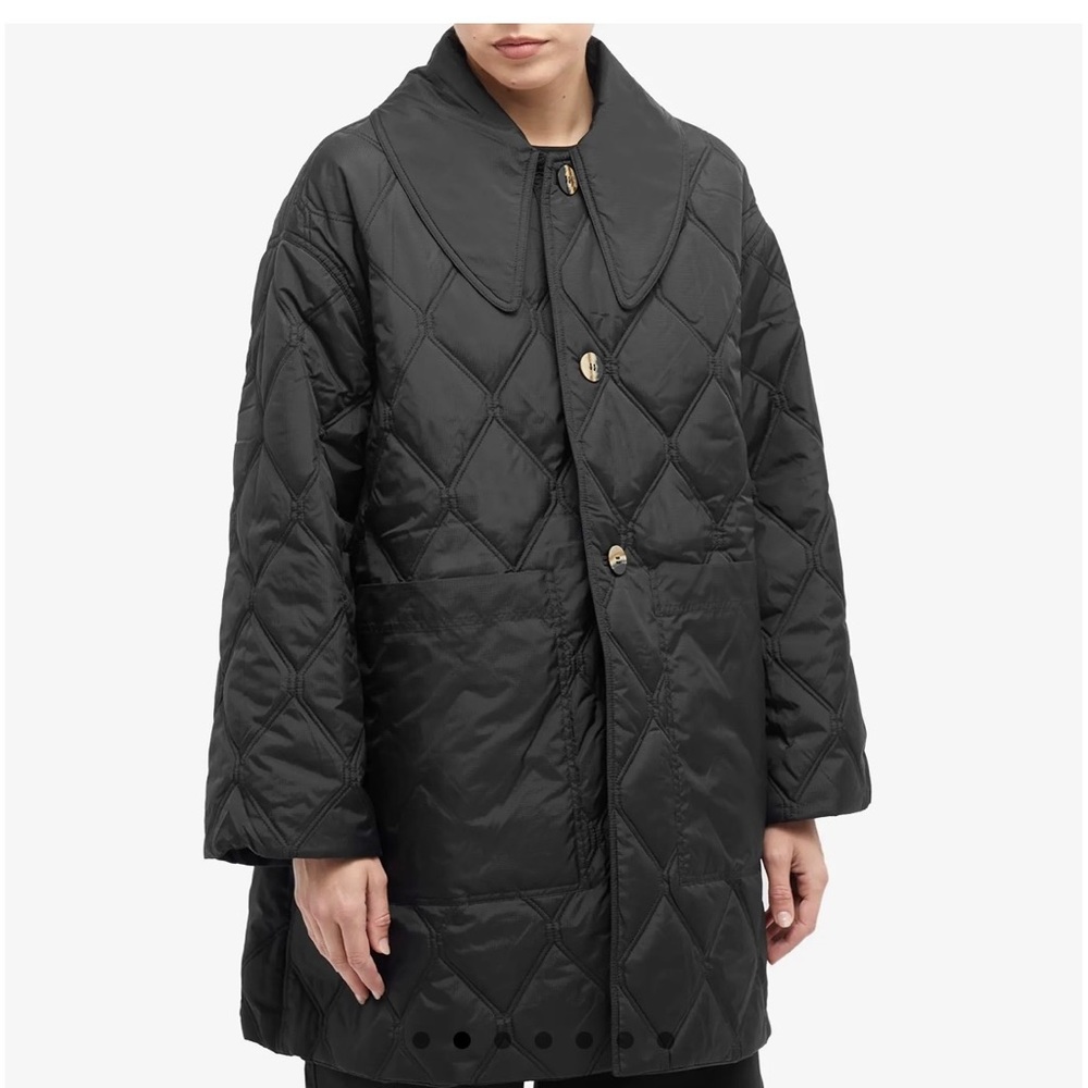 GANNI reversible recycled ripstop nylon coat              NEW NEVER WORN